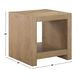 Aubrey Brown Square End Table