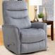 Gemini Capri Silver Swivel Glider Recliner