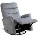 Gemini Capri Silver Swivel Glider Recliner