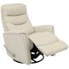 Gemini Ivory Manual Swivel Glider Recliner