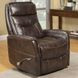 Gemini Truffle Performance Fabric Swivel Glider Recliner