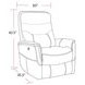 Gemini Linen Anywhere Performance Fabric Swivel Power Recliner