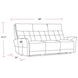 Gershwin Lucca Butterscotch Power Reclining Sofa with Zero Gravity