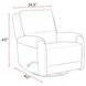 Gentry Ecru Mist Swivel Glider Recliner