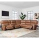 Hancock Apple Cider 6 Piece Zero Gravity Power Reclining Sectional with USB Charging