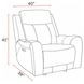 Haywood Butternut Leather Glider Power Recliner with USB Charging