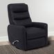 Hercules Black Swivel Glider Recliner with Articulating Headrest