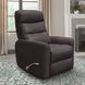 Hercules Chocolate Swivel Glider Recliner with Articulating Headrest