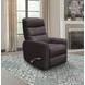 Hercules Chocolate Swivel Glider Recliner with Articulating Headrest