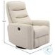 Hercules Oyster Swivel Glider Recliner with Articulating Headrest