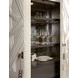 Mosaic Cream and Champagne Dream Weaver 2 Door Bar Cabinet with LED