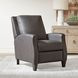 Hunter Echo Grey Leather Recliner