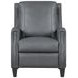 Hunter Echo Grey Leather Recliner