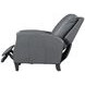 Hunter Echo Grey Leather Recliner