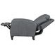 Hunter Echo Grey Leather Power Recliner