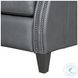 Hollis Echo Grey Leather Power Recliner