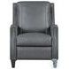 Hollis Echo Grey Leather Recliner