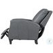 Hollis Echo Grey Leather Power Recliner
