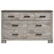 Adam Two Tone Gray 7 Drawer Dresser