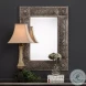 W-00410 Heavily Antiqued Rust Gray Wash Mirror