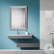 W00421 Metallic Heavily Textured Silver Mirror