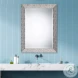 W00421 Metallic Heavily Textured Silver Mirror