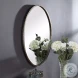 W-00453 Rich Dark Bronze With Golden Highlights Round Mirror
