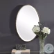 W-00453 Rich Dark Bronze With Golden Highlights Round Mirror