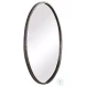 W-00453 Rich Dark Bronze With Golden Highlights Round Mirror