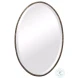 W-00453 Rich Dark Bronze With Golden Highlights Round Mirror