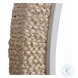 Ridgewell Matte White and Brown Mirror