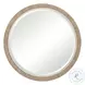 Ridgewell Matte White and Brown Mirror