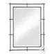 Ironworks Distressed Deep Ebony Mirror