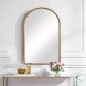 W-00487 Lightly Antiqued Gold Leaf Mirror