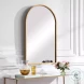 W-00487 Lightly Antiqued Gold Leaf Mirror