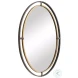 W00490 Distressed Rustic Bronze And Lightly Antiqued Gold Mirror