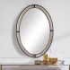 W00490 Distressed Rustic Bronze And Lightly Antiqued Gold Mirror