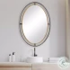 W00490 Distressed Rustic Bronze And Lightly Antiqued Gold Mirror