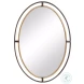 W00490 Distressed Rustic Bronze And Lightly Antiqued Gold Mirror