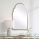 W00495 Silver Leaf Arch Mirror