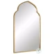W00534 Lightly Antiqued Gold Leaf Mirror