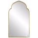 W00534 Lightly Antiqued Gold Leaf Mirror