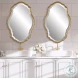W-00525 Gold With Amber Glaze Mirror
