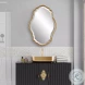 W-00525 Gold With Amber Glaze Mirror