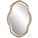 W-00525 Gold With Amber Glaze Mirror