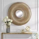Bauble Brushed Antique Gold Mirror