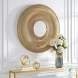 Bauble Brushed Antique Gold Mirror