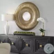 Bauble Brushed Antique Gold Mirror