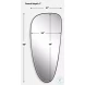 Sonella Satin Black Modern Mirror