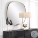 Webster Heavily Antique Gold Mirror